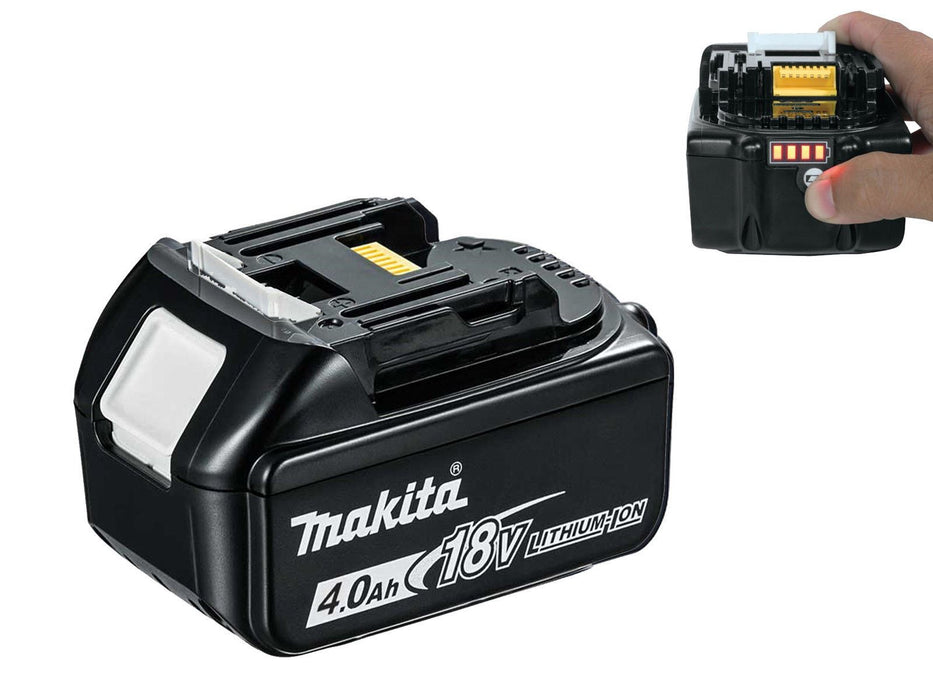 MAKITA 18V BATTERY 4.0AH LI-ION - BL1840 - BATTERY FUEL GAUGE USED