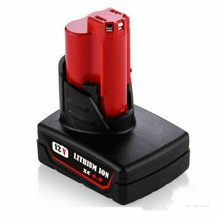 6AH For Milwaukee M12B6 LITHIUM ION XC 6.0 High Capacity Battery 12 V Drill Tool