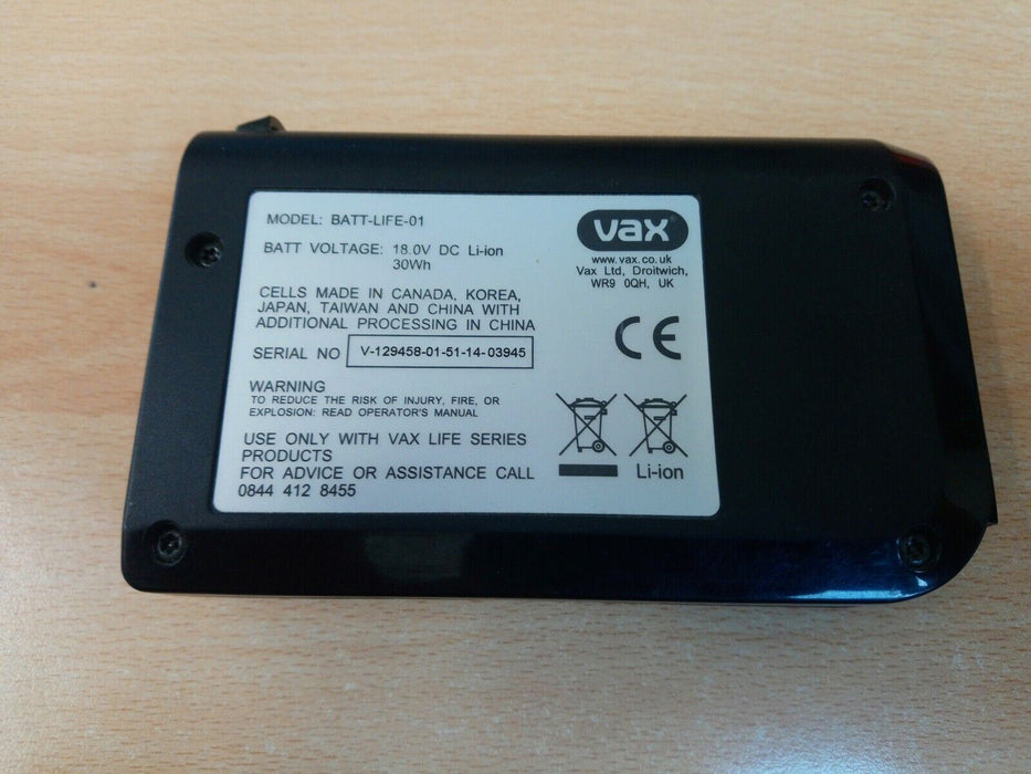 Vax Life Battery BATT-LIFE-01 USED