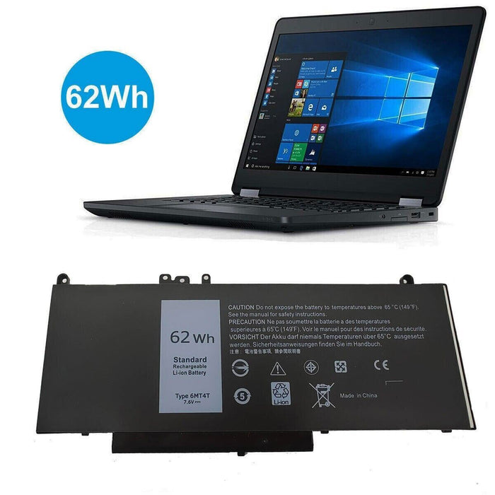 Battery 6MT4T DELL Latitude E5470 E5570 Precision 3510 7V69Y HK6DV K3JK9 Genuine