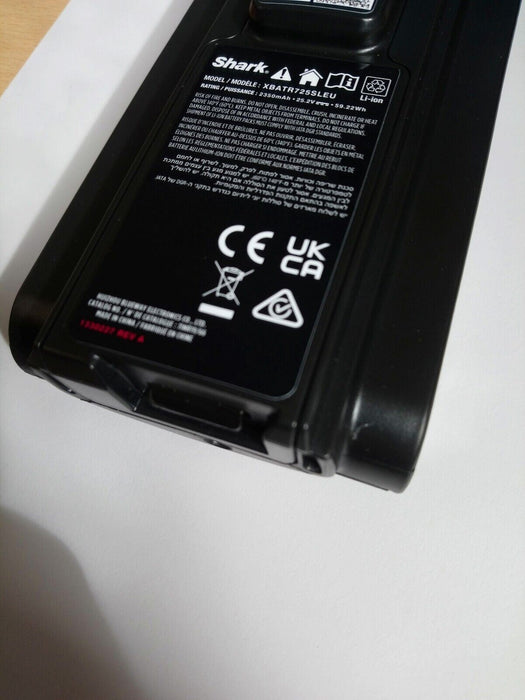 Shark XBATR725SLU Li-lon Battery For Shark Cordless Stratos Vacuum New