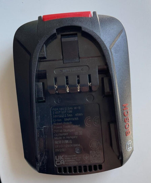 Bosch PBA 18V 2.5Ah lithium battery  diy power garden tools power4all