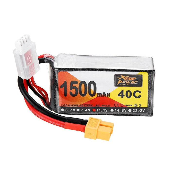 ZOP Power LiPo Battery 1500mAh 14.8V 40C For RC Car Airplane Helicopter (UK)