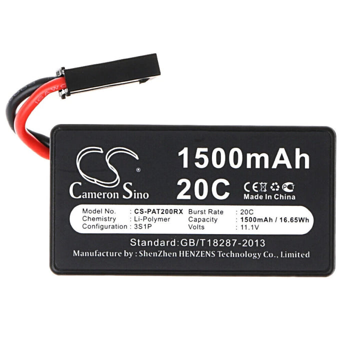 Battery for Parrot AR.Drone 1.0 2.0 HD CS-PAT200RX AR Drone 11.1v 1500mA 16.65Wh