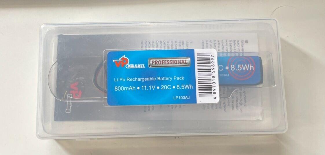 Vapex 11.1v 800mah 20C Lipo Battery with Mini Tamiya Connector