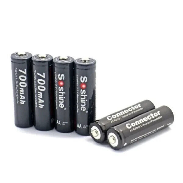 Soshine 14500 / AA Lifepo4 Battery Kit 700mAh 3.2V
