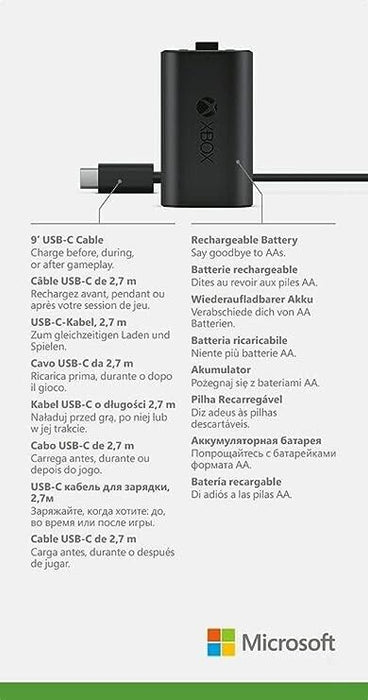 Xbox Play and Charge Kit USB New
