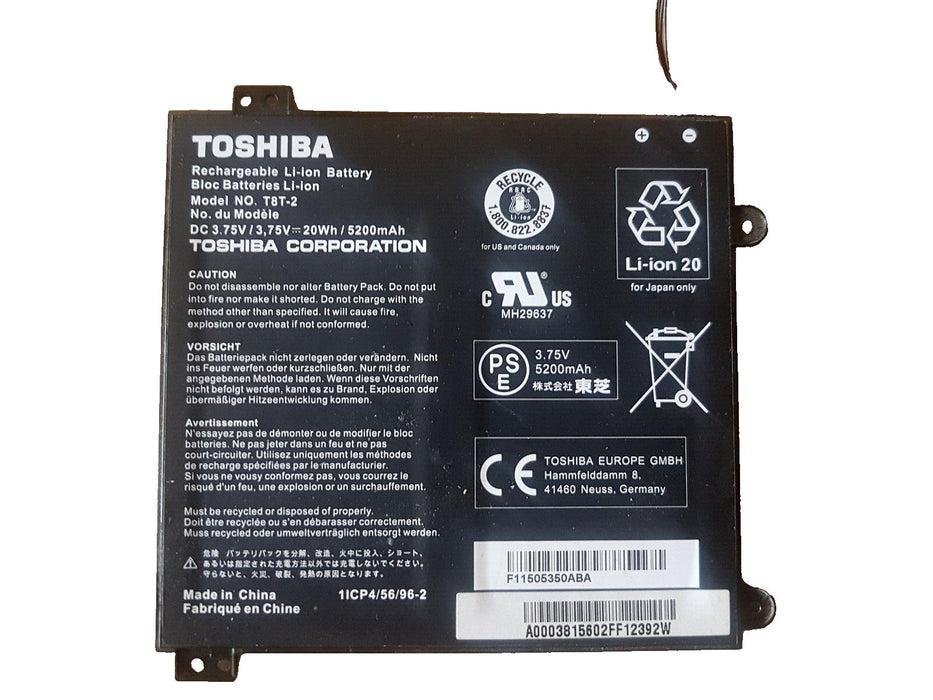 Original Genuine Toshiba Satellite Battery 5200mAh A000381560 T8T-2 3.75V 20Wh