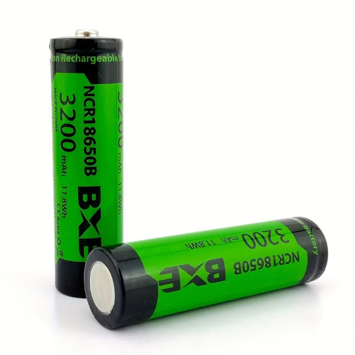 2x bxe ncr18650b 3200mAh 11.8Wh Batteries New