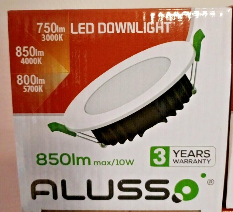 ALUSSO LED Downlights Ceiling Black Dimmable 10W Ultra Slim LED Recessed Ceiling