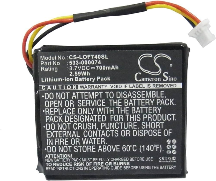 CamSino CS-LOF740SL battery for Logitech G930/F540/981-000257 (700 mAh, 2.59 Wh)
