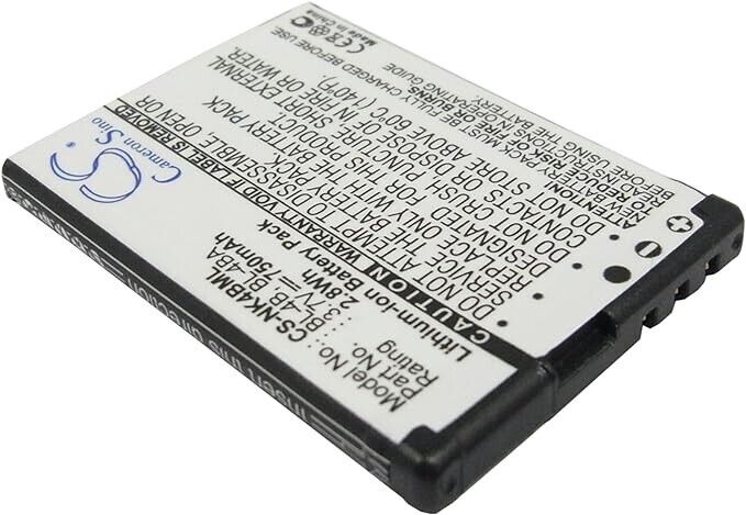 CS-NK4BML Battery 750mAh compatible with [Nokia] 1606, 2505, 2630, 2660, 2760, 3