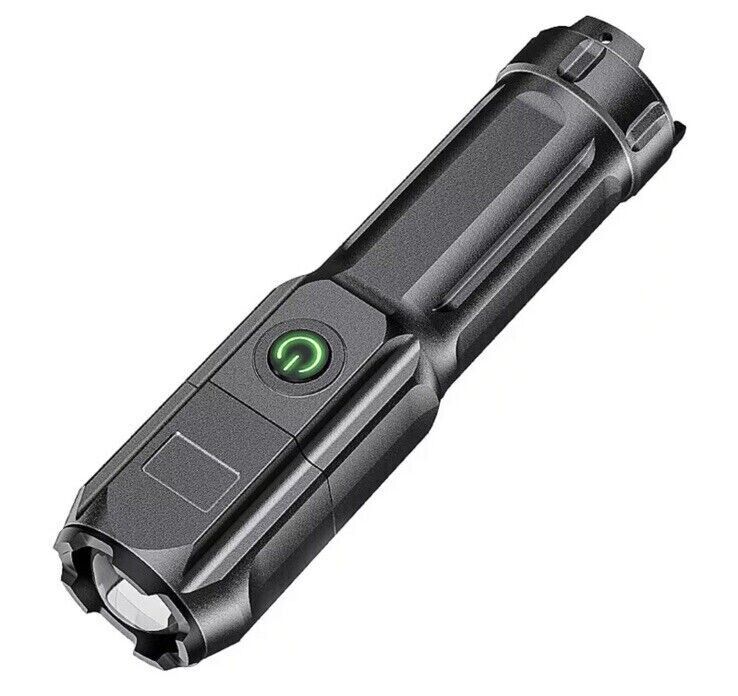 Super Bright Flashlight USB Rechargeable Battery Torch