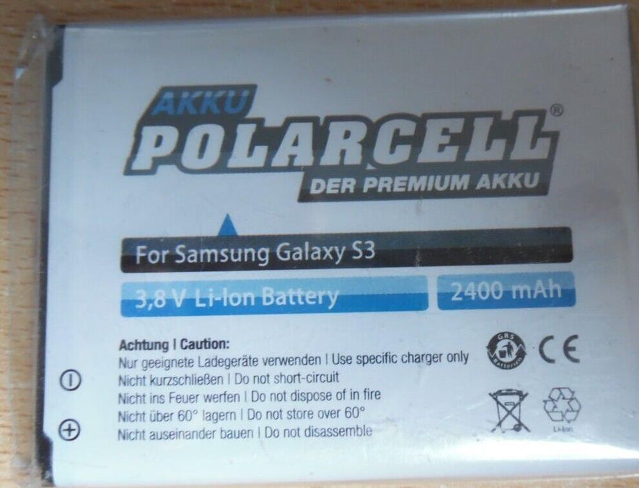 AKKU Polarcell for Samsung Galaxy S3 Battery New