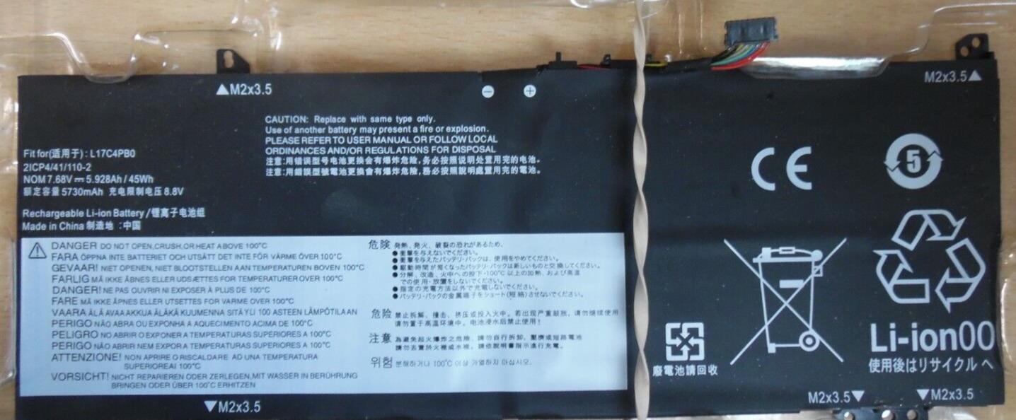 L17C4PB0 L17M4PB0 Battery For Lenovo IdeaPad 530s-14IKB 530s-15IKB L17C4PB2
