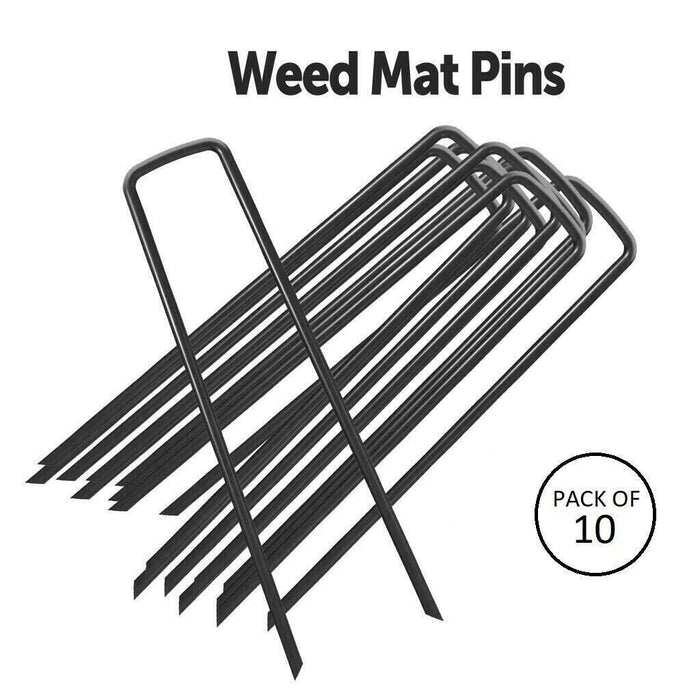 10x Heavy Duty Weed Mat Pins Galvanised Ground Pegs Staples Landscaping Garden