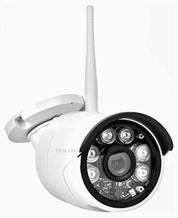 2 x 3MP Full HD Wireless Bullet CCTV Camera Indoor Outdoor Home Surveillance NEW