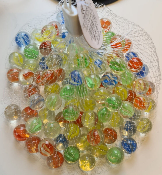 100x 16mm Marbles assorted colours - See pictures