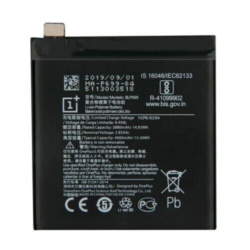 Replacement for OnePlus 7 Pro/1+7 Pro Battery 4000mAh BLP699