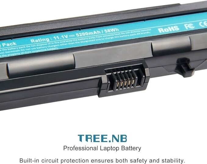 Tree.NB Laptop Battery for Acer Aspire One 8.9" A110 A150 D150 D250 ZG5 Series A