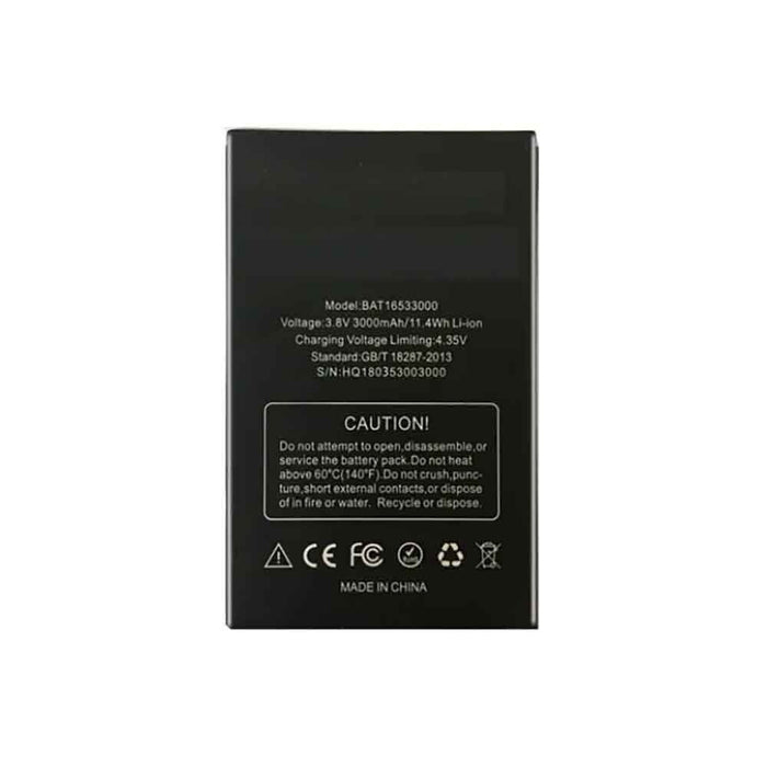 3.8V 3000mAh Replacement Smartphone Battery for Doogee BAT16533000