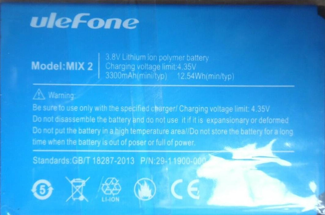 Mix 2 3300mAh Battery for Ulefone Mix 2 5.7 inch MTK6737