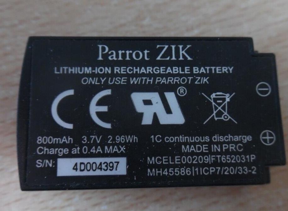 Battery for Parrot ZIK PF056001AA Li-Polymer 800 mAh