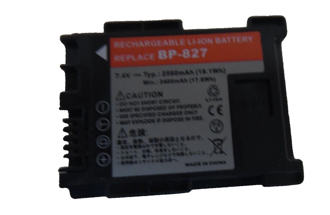 Canon  BP-827  Battery Replacement 2580mAh