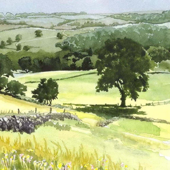 Lizzie Perkins Summer Landscape Greeting Card