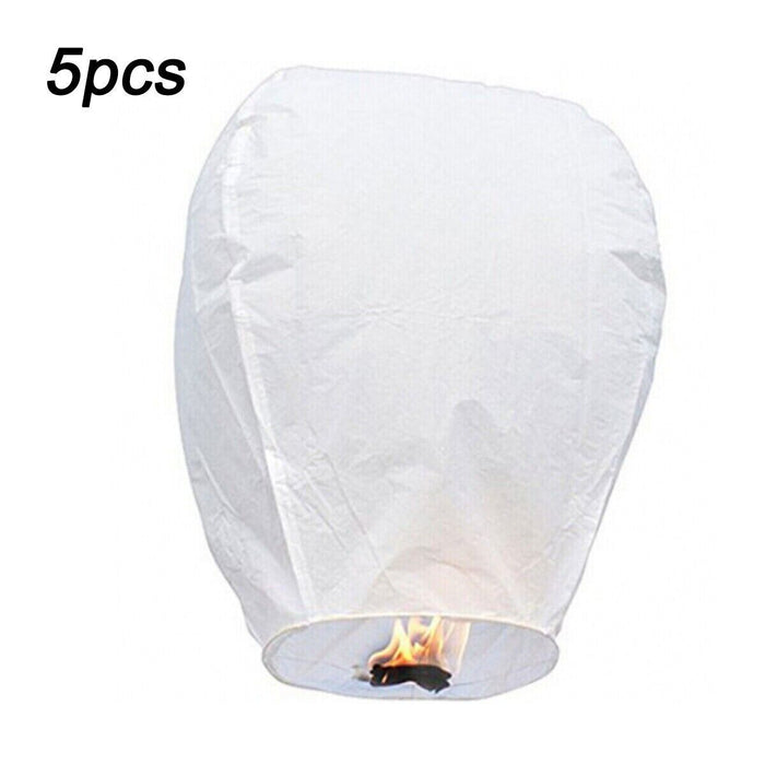 5Pcs Chinese Paper Lanterns Release in Memorial Wedding Birthdays Party Memorial