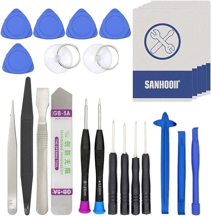 25in1 Mobile Phone Repair Tools Kit Spudger Pry Opening Tool Screwdriver Set for