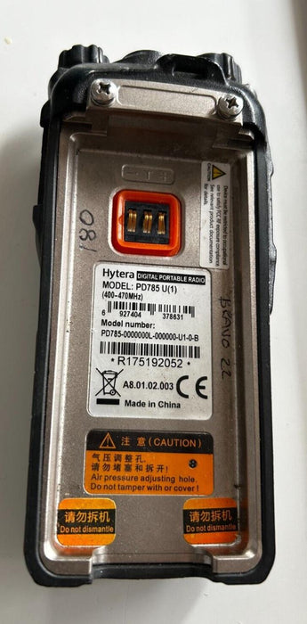 Hytera PD785 UHF Two-Way Radio Handheld No Battery Included