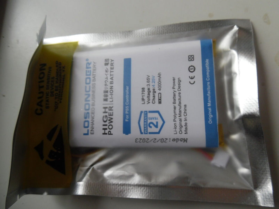 PS5 Dualsense Controller Replacement Battery higher capacity LIP1708 4000mah