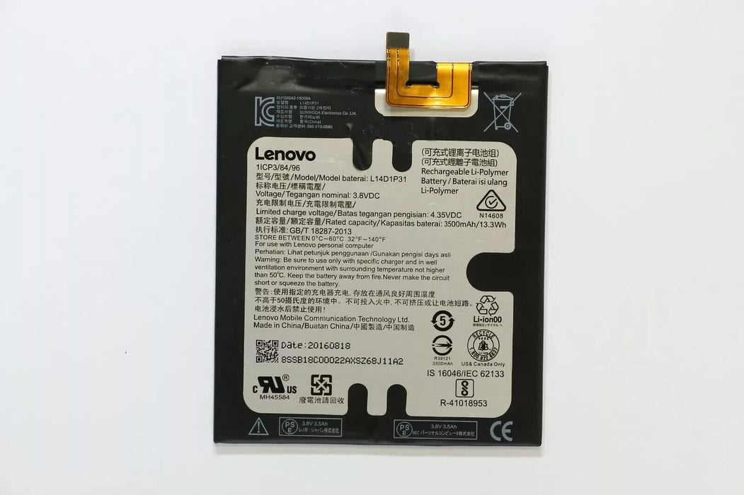 Original Lenovo TB-7703F Battery Pack l14d1p31 Replacement Part