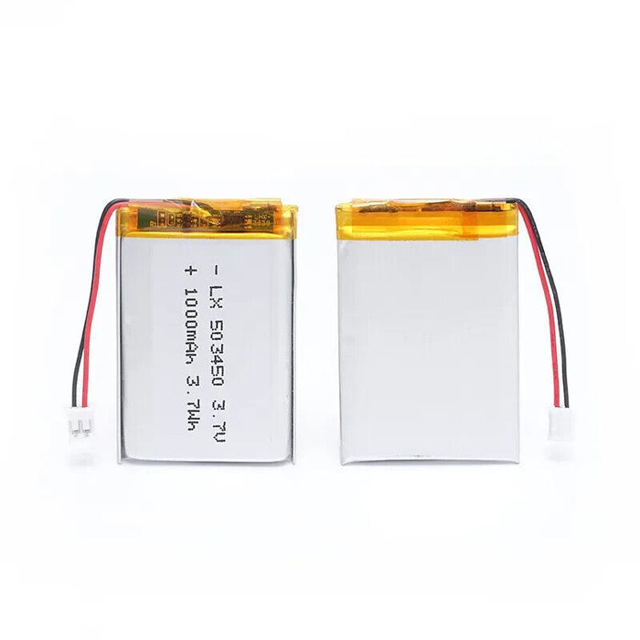 1000mAh 3.7V Polymer Lithium Rechargeable 503450 Li-ion Battery PH2.0 2pin (L)