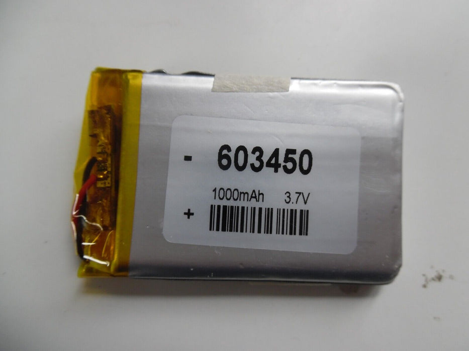 3.7V 1200mAh 4.44Wh 603450 Li Battery No Connector