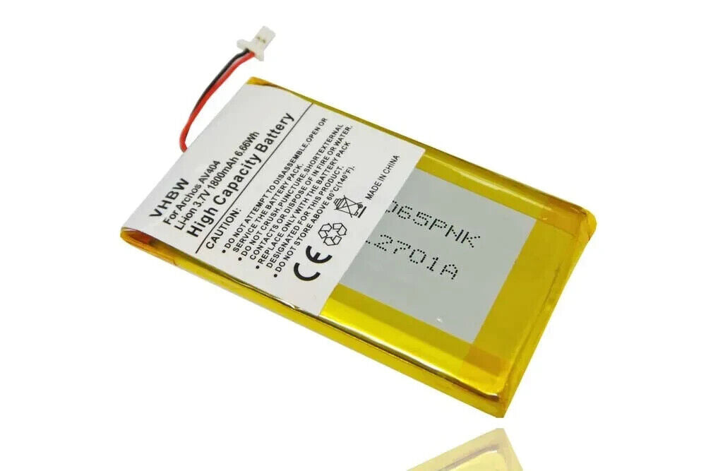 Li-Polymer BATTERY for ARCHOS AV404 AV-404 PMP ACCU