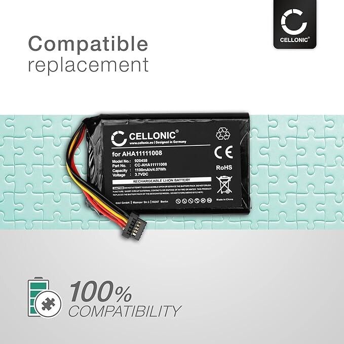 CELLONIC® GPS Battery Replacement for TomTom Go 6200, Go 6100, Go 6000, Go 5000,