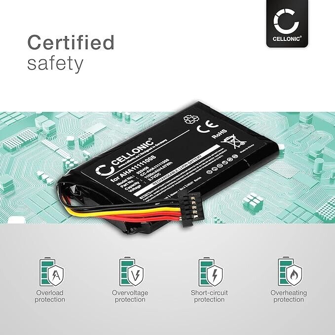 CELLONIC® GPS Battery Replacement for TomTom Go 6200, Go 6100, Go 6000, Go 5000,
