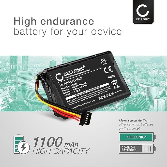 CELLONIC® GPS Battery Replacement for TomTom Go 6200, Go 6100, Go 6000, Go 5000,