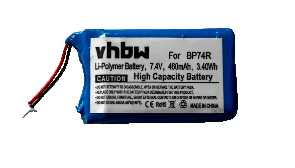 vhbw Li-Polymer Battery 460 mAh (7.4 V) Compatible with Dog Collar, Remote Train