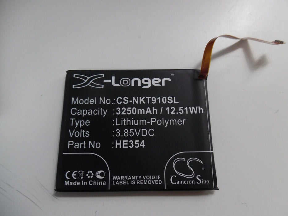 Nokia 9 PureView Compatible Replacement Battery 3250mAh CS-NKT910SL