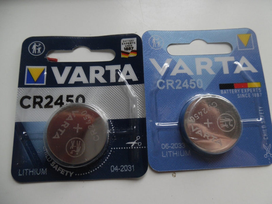 2 x Varta CR2450 Lithuim Batteries