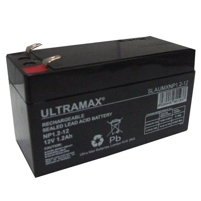 NP1.2-12 Ultra Max Lead Acid Rechargeable Alarm Battery Battery 12V 1.2Ah