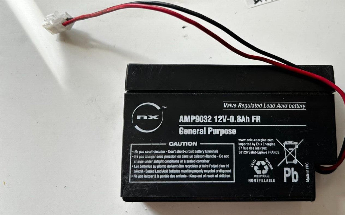NX AMP9032 Sealed lead acid battery 12V 0.8Ah JST