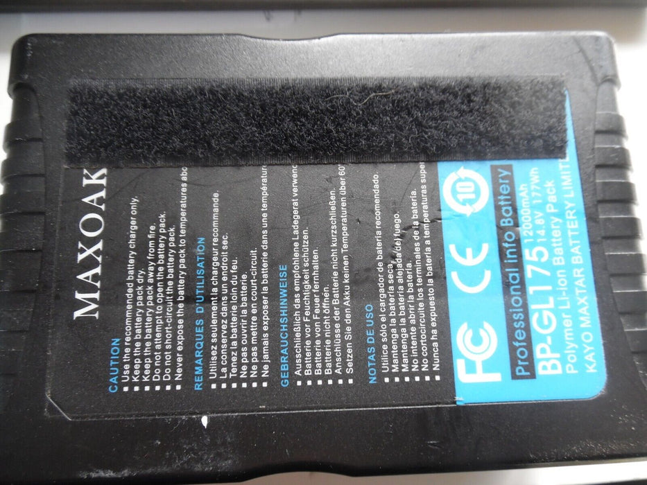 MAXOAK V Mount Battery 177Wh 12000mAh V Lock Battery w/D-tap USB & Charger for S