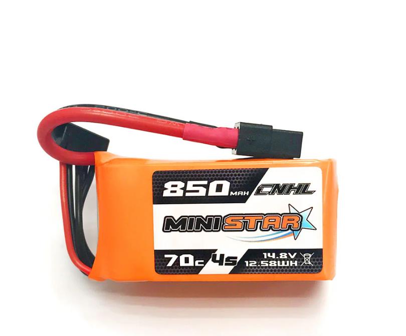 CNHL MiniStar 850mAh 14.8V 4S 70C Lipo Battery with XT60 Plug