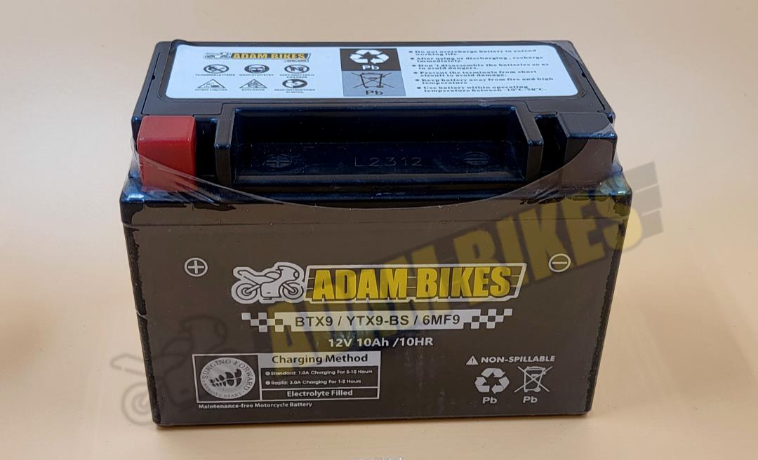PTX9BS Motorcycle Battery - Replaces YTX9-BS / GTX9-BS / BTX9-BS / CTX9-BS