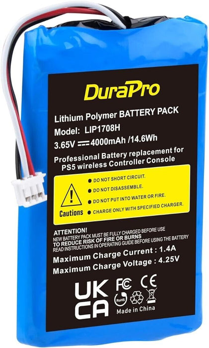 DuraPro 4000mAh LIP1078 Battery for Sony PS5 Playstation 5 DualSense Wireless Co