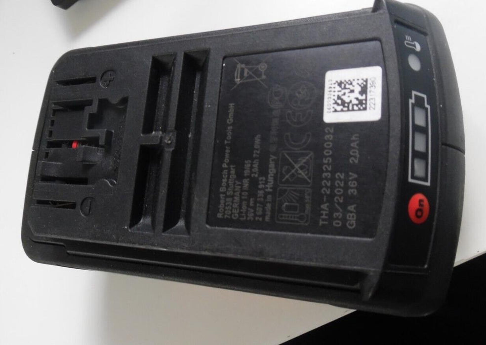 BOSCH GBA 36v 2Ah Li-Ion Compact BATTERY Lightweight 2.0 Ah Rotak  - EXCELLENT!